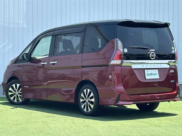 日産 セレナ ハイウェイスター Vセレクション 香川県 2017(平29)年 2.9万km マルーンレッド 2トーン フリップダウンモニター/アラウンドビューモニター/エマージェンシーブレーキ/インテリジェントルームミラー/LEDヘッドライト/プロパイロット/フルセグTV/両側パワースライドドア/オートブレーキホールド/コーナーセンサー/ステアリングスイッチ/アイドリングストップ/バイザー/純正フロアマット/プッシュスタート/横滑り防止装置/ドライブレコダー/ETC/スマートキー