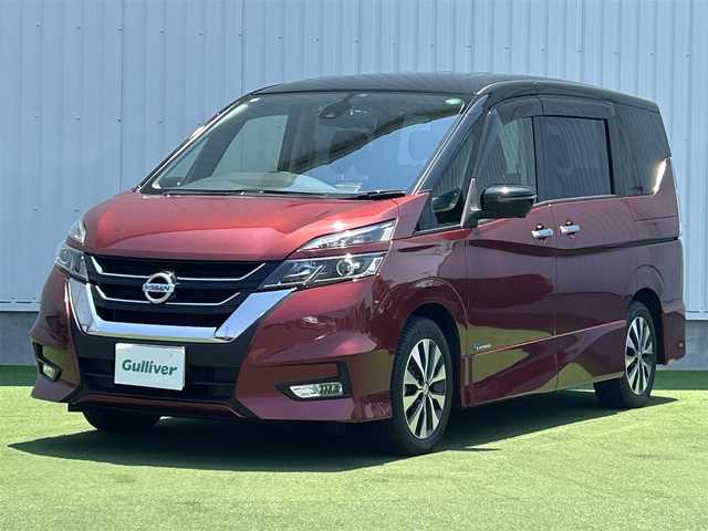 日産 セレナ ハイウェイスター Vセレクション 香川県 2017(平29)年 2.9万km マルーンレッド 2トーン フリップダウンモニター/アラウンドビューモニター/エマージェンシーブレーキ/インテリジェントルームミラー/LEDヘッドライト/プロパイロット/フルセグTV/両側パワースライドドア/オートブレーキホールド/コーナーセンサー/ステアリングスイッチ/アイドリングストップ/バイザー/純正フロアマット/プッシュスタート/横滑り防止装置/ドライブレコダー/ETC/スマートキー