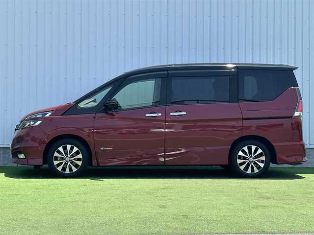 日産 セレナ ハイウェイスター Vセレクション 香川県 2017(平29)年 2.9万km マルーンレッド 2トーン フリップダウンモニター/アラウンドビューモニター/エマージェンシーブレーキ/インテリジェントルームミラー/LEDヘッドライト/プロパイロット/フルセグTV/両側パワースライドドア/オートブレーキホールド/コーナーセンサー/ステアリングスイッチ/アイドリングストップ/バイザー/純正フロアマット/プッシュスタート/横滑り防止装置/ドライブレコダー/ETC/スマートキー