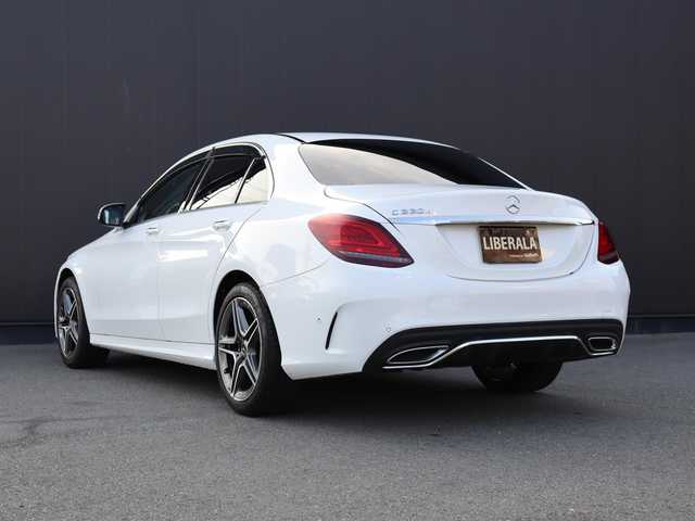 メルセデス・ベンツ Ｃ２２０ｄ アバンギャルド　AMGライン 静岡県 2019(令1)年 4.9万km ポーラホワイト 黒革/純正ナビ/フルセグTV/ACC/BSM/LKA/インテリジェントライトシステム/パドルシフト/アンビエントライト/キーレスゴー/純正ドアバイザー