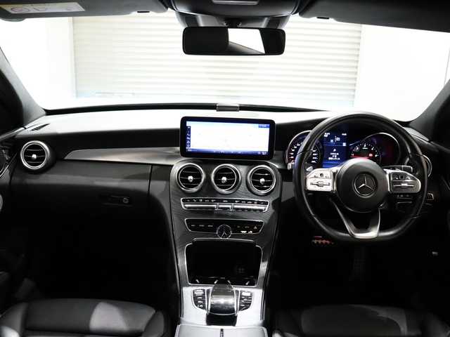 メルセデス・ベンツ Ｃ２２０ｄ アバンギャルド　AMGライン 静岡県 2019(令1)年 4.9万km ポーラホワイト 黒革/純正ナビ/フルセグTV/ACC/BSM/LKA/インテリジェントライトシステム/パドルシフト/アンビエントライト/キーレスゴー/純正ドアバイザー