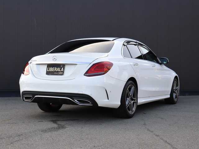 メルセデス・ベンツ Ｃ２２０ｄ アバンギャルド　AMGライン 静岡県 2019(令1)年 4.9万km ポーラホワイト 黒革/純正ナビ/フルセグTV/ACC/BSM/LKA/インテリジェントライトシステム/パドルシフト/アンビエントライト/キーレスゴー/純正ドアバイザー