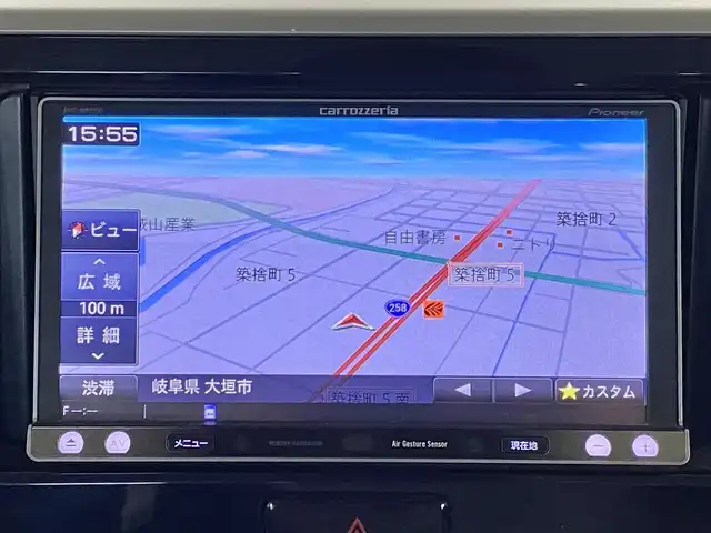 三菱 ｅＫスペース カスタムT 石川県 2014(平26)年 6.3万km アメジストブラック カロッツェリアナビ/フルセグＴＶ/Bluetooth/DVD/バックカメラ/前ドライブレコーダー/両側パワースライドドア/横滑り防止装置/ベンチシート/オートライト/スペアキー/スマートキー/純正１５インチＡＷ/純正ドアバイザー/社外フロアマット/社外ＥＴＣ
