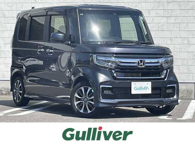 ホンダ Ｎ ＢＯＸ カスタム L 宮崎県 2023(令5)年 4万km メテオロイドグレーメタリック 純正SDナビ/（CD/DVD/AM/FM/BT/USB)/フルセグTV/バックカメラ/ステアリングスイッチ/レーダークルーズコントロール/左側パワースライドドア/車線逸脱警報機能/衝突防止機能/横滑り防止機能/クリアランスソナー/アイドリングストップ/D席/N席シートヒーターHDDナビ