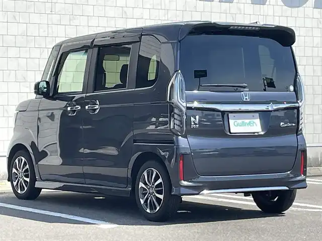 ホンダ Ｎ ＢＯＸ カスタム L 宮崎県 2023(令5)年 4万km メテオロイドグレーメタリック 純正SDナビ/（CD/DVD/AM/FM/BT/USB)/フルセグTV/バックカメラ/ステアリングスイッチ/レーダークルーズコントロール/左側パワースライドドア/車線逸脱警報機能/衝突防止機能/横滑り防止機能/クリアランスソナー/アイドリングストップ/D席/N席シートヒーターHDDナビ