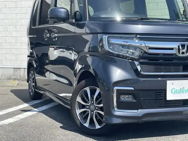 ホンダ Ｎ ＢＯＸ カスタム L 宮崎県 2023(令5)年 4万km メテオロイドグレーメタリック 純正SDナビ/（CD/DVD/AM/FM/BT/USB)/フルセグTV/バックカメラ/ステアリングスイッチ/レーダークルーズコントロール/左側パワースライドドア/車線逸脱警報機能/衝突防止機能/横滑り防止機能/クリアランスソナー/アイドリングストップ/D席/N席シートヒーターHDDナビ