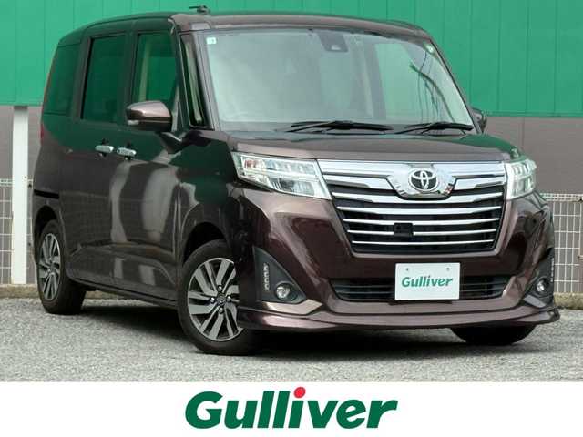 トヨタ ルーミー カスタムG S 千葉県 2018(平30)年 3.8万km プラムブラウンパールクリスタルシャイン 純正9インチナビ（AM/FM/CD/DVD/Bluetooth）/フルセグTV/バックカメラ/ETC2.0/両側パワースライドドア/クルーズコントロール/ドライブレコーダー/衝突被害軽減システム/横滑り防止装置/フォグランプ/ロールサンシェード/純正アルミホイール/純正フロアマット