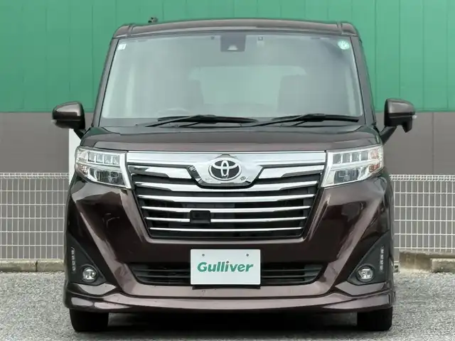 トヨタ ルーミー カスタムG S 千葉県 2018(平30)年 3.8万km プラムブラウンパールクリスタルシャイン 純正9インチナビ（AM/FM/CD/DVD/Bluetooth）/フルセグTV/バックカメラ/ETC2.0/両側パワースライドドア/クルーズコントロール/ドライブレコーダー/衝突被害軽減システム/横滑り防止装置/フォグランプ/ロールサンシェード/純正アルミホイール/純正フロアマット
