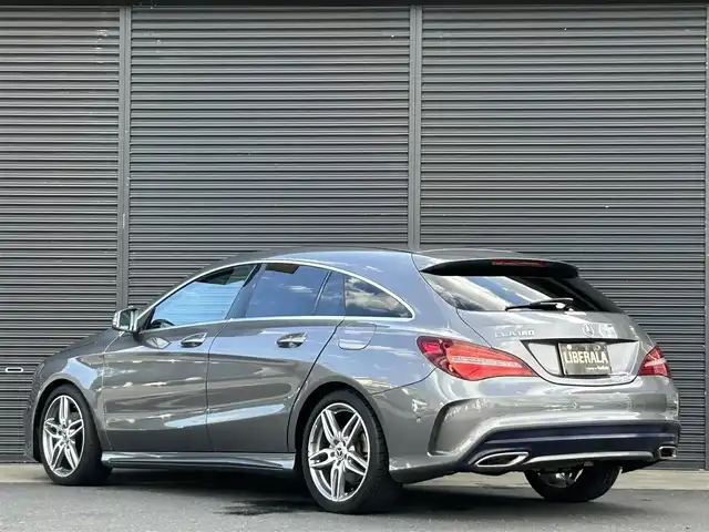 メルセデス・ベンツ ＣＬＡ１８０ Sブレイク AMG スタイル 茨城県 2017(平29)年 2.6万km マウンテングレー 後期型 /RSP /ACC /半革 /シートヒーター /ナビ /TV /Bカメラ /LEDヘッドライト /パワーテールゲート /レーンキープアシスト /ブラインドスポットアシスト /キーレスゴー /純正18インチアルミホイール /ETC /DVD /CD /パドルシフト /禁煙車
