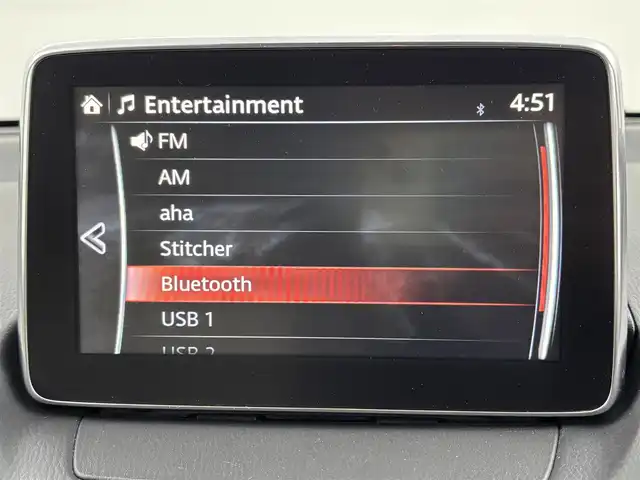 マツダ デミオ 13S Lパッケージ 福岡県 2014(平26)年 6万km ディープクリスタルブルーマイカ 純正ＳＤナビ　/ＥＴＣ　/前方ドライブレコーダー　/衝突被害軽減システム　/横滑り防止　/アイドリングストップ　/アクセル踏み間違い防止　/ＨＵＤ/レザーシート　/純正１５インチＡＷ　/純正フロアマット　/オートライト