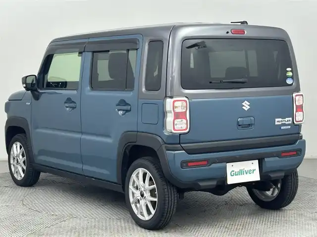 スズキ ハスラー HYBRID X 道央・札幌 2021(令3)年 2.8万km デニムブルー ガンメタリック 2トーン ・４WD/・純正メモリナビ/・CD/DVD/BT/フルセグ/iPod/AppleCarPlay/USB/・アラウンドビューモニター/・前後ドライブレコーダー/・衝突軽減ブレーキ/・横滑り防止装置/・レーンキープアシスト/・アイドリングストップ/・オートマチックハイビーム/・LEDヘッドライト/・オートライト/・前席シートヒーター/・ミラーヒーター/・ドアバイザー/・シートバックテーブル/・積込社外15インチAW冬タイヤ/・プッシュスタート/・スマートキー