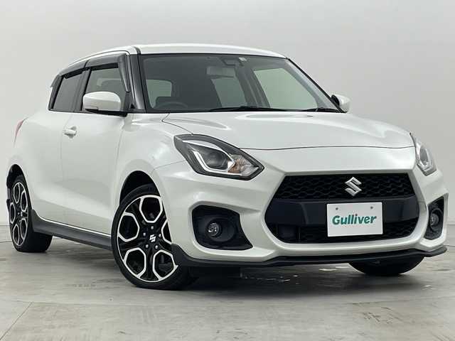 スズキ スイフト スポーツ 群馬県 2022(令4)年 3.8万km ピュアホワイトP ６速ＭＴ　純正8型ナビ　バックカメラ　ETC　BSM　LEDヘッドライト　オートライト　衝突被害軽減ブレーキ　レーンアシスト　アダプティブクルーズコントロール　クリアランスソナー　スマートキー