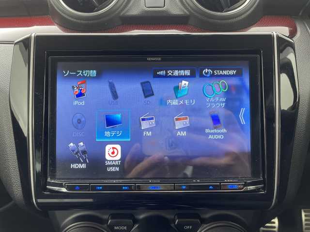 スズキ スイフト スポーツ 群馬県 2022(令4)年 3.8万km ピュアホワイトP ６速ＭＴ　純正8型ナビ　バックカメラ　ETC　BSM　LEDヘッドライト　オートライト　衝突被害軽減ブレーキ　レーンアシスト　アダプティブクルーズコントロール　クリアランスソナー　スマートキー