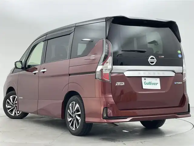 日産 セレナ e－パワー ハイウェイスター V 群馬県 2019(令1)年 6.7万km マルーンレッド 2トーン 純正フリップダウンモニター　純正10インチナビ（AM/FM/CD/DVD/Blu-ray/Bluetooth/フルセグTV/USB）　アラウンドビューモニター　ハンズフリー両側パワースライドドア　プロパイロット　インテリジェントパーキングアシスト　エマージェンシーブレーキ　LDW/LDP　BSW/BSI　前後ソナー　ロールサンシェード　ネオソフィール防水シート