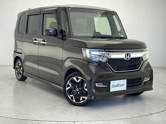 ホンダ Ｎ ＢＯＸ カスタム G L ターボ ホンダセンシング 千葉県 2019(令1)年 4.8万km プレミアムグラマラスブロンズP 純正ナビ/Bluetooth CD DVD AM FM フルセグ/両側パワースライドドア/ＥＴＣ/バックカメラ/パドルシフト/純正フロアマット/純正ドアバイザー/純正アルミホイール/ベンチシート/後席サンシェード/プッシュスタート/スマートキー/ウィンカーミラー/ステアリングスイッチ/フォグランプ/アイドリングストップ/ホンダセンシング/衝突軽減ブレーキ/レーダークルーズコントロール/レーンキープアシスト/路外逸脱抑制機能/コーナーセンサー/オートハイビーム/先行者発進告知/標識認識機能