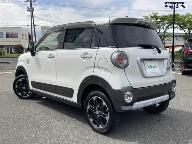 ダイハツ キャスト アクティバ G ターボ SAⅡ 鳥取県 2017(平29)年 6.4万km パールホワイトⅢ ４WD・ターボ車/純正ディスプレイオーディオ/（CD/DVD/USB/BT）/バックカメラ/スマートアシスト/レーンキープアシスト/ETC/ドライブレコーダー/LEDヘットライト/純正15インチアルミホイール/プッシュエンジンスタート/アイドリングストップ/純正フロアマット/ドアバイザー/スマートキー×２