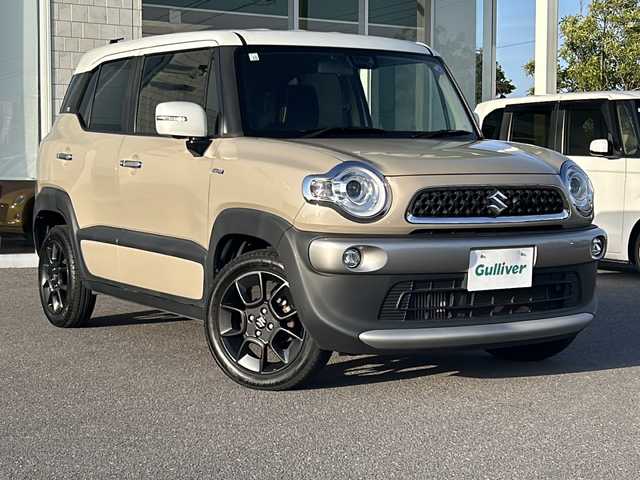 スズキ クロスビー HYBRID MZ 香川県 2018(平30)年 7.3万km キャラバンアイボリーパールメタリック/ホワイト 2トーンルーフ 純正8インチナビ/（Bluetooth/フルセグTV/CD/DVD)/全方位カメラ/クルーズコントロール/衝突被害軽減ブレーキ/コーナーセンサー/シートヒーター/オートハイビーム/LEDヘッドライト/純正アルミホイール/純正フロアマット/スペアキー