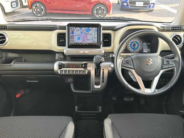 スズキ クロスビー HYBRID MZ 香川県 2018(平30)年 7.3万km キャラバンアイボリーパールメタリック/ホワイト 2トーンルーフ 純正8インチナビ/（Bluetooth/フルセグTV/CD/DVD)/全方位カメラ/クルーズコントロール/衝突被害軽減ブレーキ/コーナーセンサー/シートヒーター/オートハイビーム/LEDヘッドライト/純正アルミホイール/純正フロアマット/スペアキー