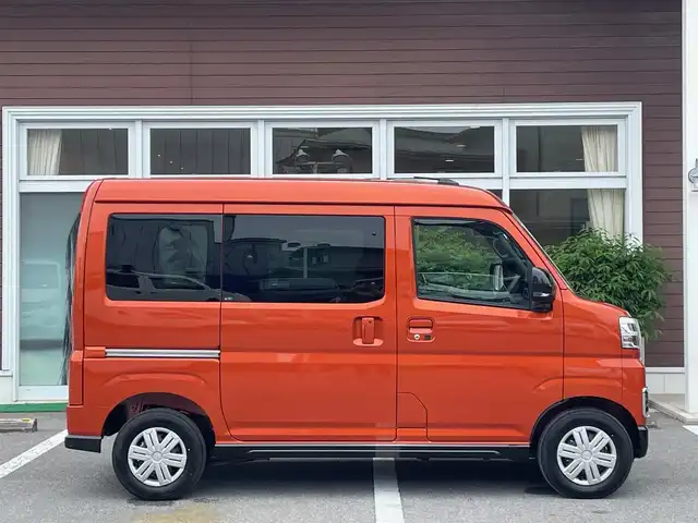 ダイハツ アトレー バン RS 栃木県 2025(令7)年 0.1万km未満 トニコオレンジメタリック アダプティブクルーズコントロール/電動格納式カラードドアミラー/LEDヘッドライト/LEDフォグランプ/オートライト/オーバーヘッドシェルフ/大型LED荷室灯/オートエアコン/リヤヒーター/両側パワースライドドア/USBソケット