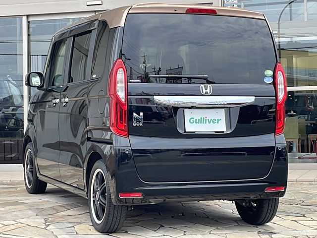 ホンダ Ｎ ＢＯＸ G･L ホンダセンシング カッパーブラウンスタイル 静岡県 2019(令1)年 3.5万km 黒Ⅱ 【安全装備】/ホンダセンシング/アダプティブ・クルーズ・コントロール（ACC）/・作動車速域：約30km/hから100km/h間/車線維持支援システム（LKAS）/・作動車速：約65km/hから100km/h間/・ステアリング制御/衝突軽減ブレーキ（CMBS）/・歩行者検知機能/・作動車速：約80km/h未満時/・対向車車速：約30km/hから80km/h時/誤発進抑制機能（前進）/・ミリ波レーダー検知：作動車速10km/h未満/歩行者事故低減ステアリング/・作動車速10km/hから40km/h間/路外逸脱抑制機能/・作動車速：約60km/hから100km/h間/先行車発進お知らせ機能/標識認識機能/オートハイビーム/誤発進抑制機能（後進）・ソナー検知：作動車速10km/h未満 /【主要装備】/純正ナビ　/フルセグテレビ　/バックカメラ　/両側パワースライドドア　/ビルトインＥＴＣ　/スマートキー　/プッシュスタート　/ドライブレコーダー　/社外１５インチアルミホイール　/ステアリングスイッチ