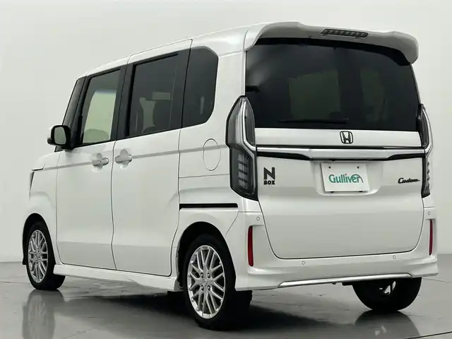 ホンダ Ｎ ＢＯＸ カスタム L ターボ 熊本県 2021(令3)年 3.7万km プラチナホワイトパール 純正ナビVXU-217NBi（CD・DVD・フルセグ・BT・SD・ApplCarPlay・USB）/バックカメラ/ビルトインETC/社外前後ドライブレコーダー/両側パワースライドドア/ハーフレザーシート/前席シートヒーター/衝突軽減ブレーキ/レーンキープアシスト/アイドリングストップ/レーダークルーズコントロール/前後クリアランスソナー/パドルシフト/純正フロアマット/純正15インチAW/オートライト/LEDヘッドライト/フォグランプ/スマートキー/プッシュスタート