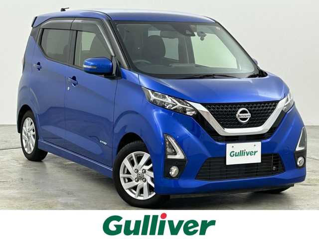 日産 デイズ ハイウェイスターX 福岡県 2019(令1)年 4.8万km オーシャンブルーP 純正ナビ（フルセグＴＶ）　/アラウンドビューモニター　/３６０°ドライブレコーダー　/コーナーセンサー　/エマージェンシーブレーキ　/レーンキープ　/セーフティ・シールドスイッチ　/純正１４インチアルミホイール