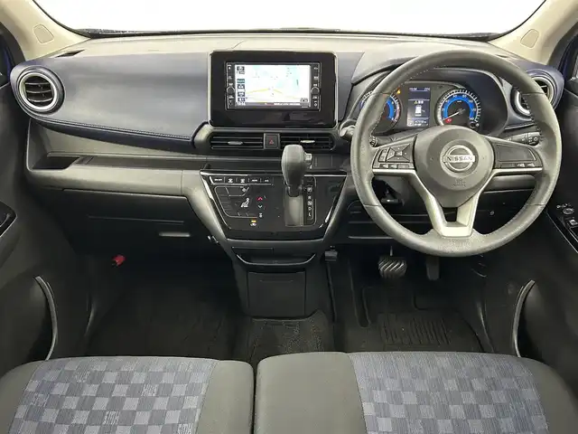 日産 デイズ ハイウェイスターX 福岡県 2019(令1)年 4.8万km オーシャンブルーP 純正ナビ（フルセグＴＶ）　/アラウンドビューモニター　/３６０°ドライブレコーダー　/コーナーセンサー　/エマージェンシーブレーキ　/レーンキープ　/セーフティ・シールドスイッチ　/純正１４インチアルミホイール