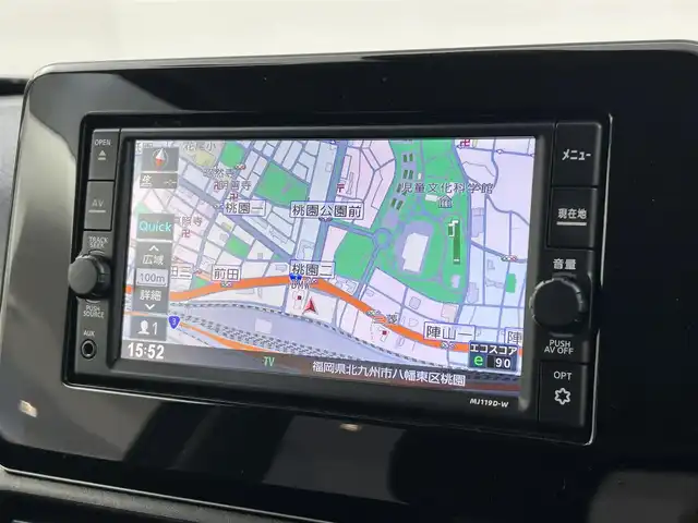 日産 デイズ ハイウェイスターX 福岡県 2019(令1)年 4.8万km オーシャンブルーP 純正ナビ（フルセグＴＶ）　/アラウンドビューモニター　/３６０°ドライブレコーダー　/コーナーセンサー　/エマージェンシーブレーキ　/レーンキープ　/セーフティ・シールドスイッチ　/純正１４インチアルミホイール