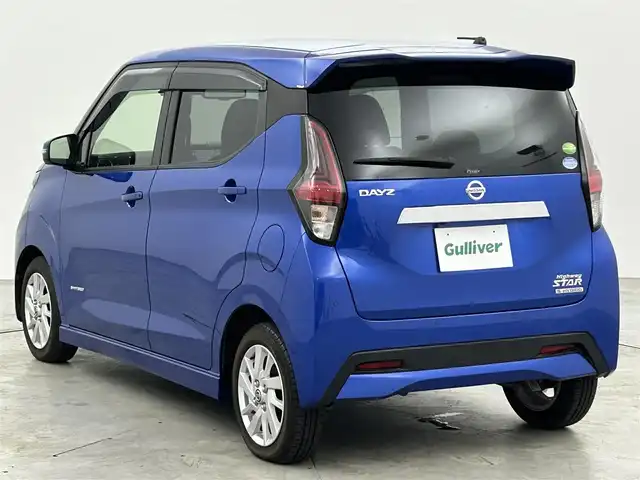 日産 デイズ ハイウェイスターX 福岡県 2019(令1)年 4.8万km オーシャンブルーP 純正ナビ（フルセグＴＶ）　/アラウンドビューモニター　/３６０°ドライブレコーダー　/コーナーセンサー　/エマージェンシーブレーキ　/レーンキープ　/セーフティ・シールドスイッチ　/純正１４インチアルミホイール