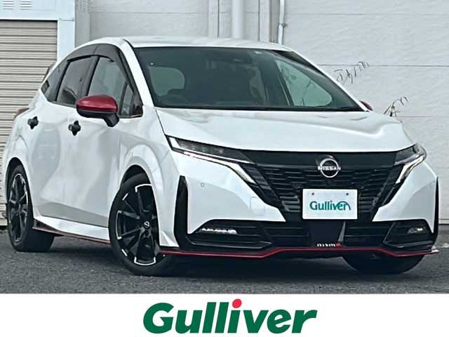 日産 オーラ ニスモ 千葉県 2022(令4)年 2万km ピュアホワイトパール ナビ　全方位カメラ　プロパイロット　２．０ＥＴＣ　フルセグＴＶ　ドラレコ　レカロシート　レーンアシスト　ＬＥＤライト　オートライト　オートマチックハイビーム　コーナーセンサー　エマブレ 17AW