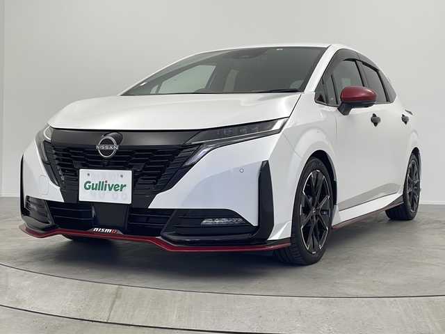 日産 オーラ ニスモ 大阪府 2022(令4)年 2万km ピュアホワイトパール 純正メモリナビ/・フルセグTV/・Bluetooth/・USB接続/・HDMI/プロパイロット/全方位カメラ/専用レカロシート/NISMOエアロ/デジタルインナーミラー/ワイヤレス充電/ALPINEツイーター