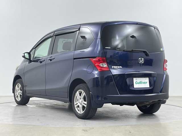 ホンダ フリード G ジャストセレクション 道央・札幌 2010(平22)年 5.9万km プレミアムナイトブルーパール ・４WD/・コンフォートビューパッケージ/・社外ナビ（AVIC-ZH0009）/・Bluetooth/CD/DVD/USB/SD/フルセグTV/・バックカメラ/・リア左側パワースライドドア/・リア両側イージークローザー/・HIDライト/オートライト/・VSA(車両挙動安定化制御システム)/・リモコンキー/・Wエアバック/・ABS