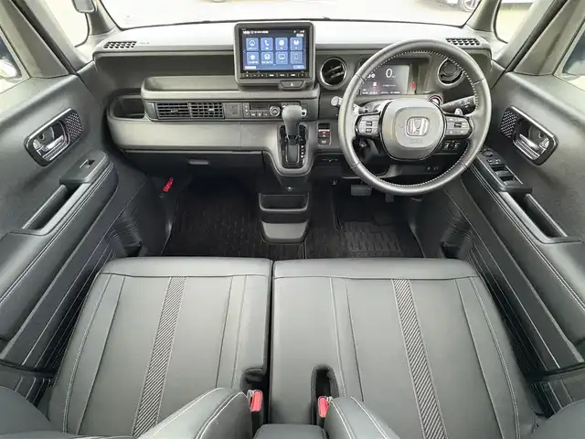 ホンダ Ｎ ＢＯＸ カスタム ターボ 大分県 2025(令7)年 0.2万km プラチナホワイトパール ・ナビ(BT/USB)/・フルセグテレビ/・バックカメラ/・両側パワースライドドア/・衝突軽減ブレーキ/・レーダークルーズコントロール/・コーナーセンサー/・ドライブレコーダー/・ETC/・シートヒーター/・ブレーキホールド/・パドルシフト/・ステアリングリモコン/・純正ホイール