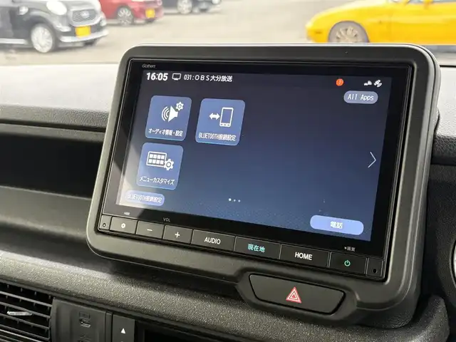ホンダ Ｎ ＢＯＸ カスタム ターボ 大分県 2025(令7)年 0.2万km プラチナホワイトパール ・ナビ(BT/USB)/・フルセグテレビ/・バックカメラ/・両側パワースライドドア/・衝突軽減ブレーキ/・レーダークルーズコントロール/・コーナーセンサー/・ドライブレコーダー/・ETC/・シートヒーター/・ブレーキホールド/・パドルシフト/・ステアリングリモコン/・純正ホイール