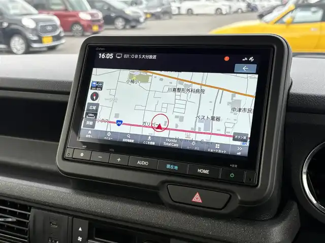 ホンダ Ｎ ＢＯＸ カスタム ターボ 大分県 2025(令7)年 0.2万km プラチナホワイトパール ・ナビ(BT/USB)/・フルセグテレビ/・バックカメラ/・両側パワースライドドア/・衝突軽減ブレーキ/・レーダークルーズコントロール/・コーナーセンサー/・ドライブレコーダー/・ETC/・シートヒーター/・ブレーキホールド/・パドルシフト/・ステアリングリモコン/・純正ホイール