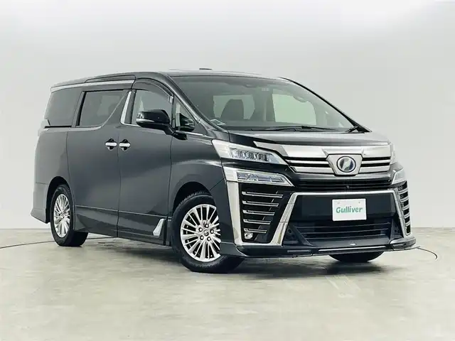 トヨタ ヴェルファイア ハイブリット ZR Gエディション 福島県 2018(平30)年 5.3万km ブラック プリクラッシュセーフティ/・レーダークルーズコントロール/・レーントレーシングアシスト/・パーキングサポートブレーキ/・アダプティブハイビームシステム/・インテリジェントクリアランスソナー/・ブラインドスポットモニター/TRDエアロ/純正ナビゲーション　/・BT/TV/AM/FM/CD/DVD/HDMI/・バックカメラ/360°カメラ/・ＥＴＣ/デジタルインナーミラー/ＪＢＬスピーカー/両側パワースライドドア/前後ドライブレコーダー/シートヒーターD席＋N席＋2列目シート/・エアシートD席＋N席/革巻きステアリング/・ステアリングスイッチ/・ステアリングヒーター/LEDライト/・フォグライト/・オートライト/電動格納ミラー/ドアバイザー