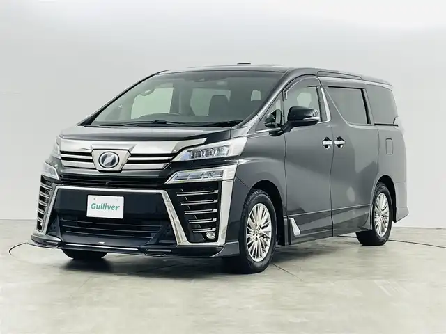 トヨタ ヴェルファイア ハイブリット ZR Gエディション 福島県 2018(平30)年 5.3万km ブラック プリクラッシュセーフティ/・レーダークルーズコントロール/・レーントレーシングアシスト/・パーキングサポートブレーキ/・アダプティブハイビームシステム/・インテリジェントクリアランスソナー/・ブラインドスポットモニター/TRDエアロ/純正ナビゲーション　/・BT/TV/AM/FM/CD/DVD/HDMI/・バックカメラ/360°カメラ/・ＥＴＣ/デジタルインナーミラー/ＪＢＬスピーカー/両側パワースライドドア/前後ドライブレコーダー/シートヒーターD席＋N席＋2列目シート/・エアシートD席＋N席/革巻きステアリング/・ステアリングスイッチ/・ステアリングヒーター/LEDライト/・フォグライト/・オートライト/電動格納ミラー/ドアバイザー
