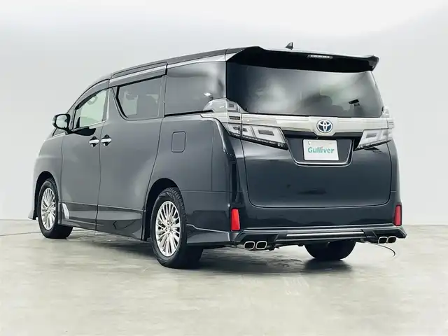 トヨタ ヴェルファイア ハイブリット ZR Gエディション 福島県 2018(平30)年 5.3万km ブラック プリクラッシュセーフティ/・レーダークルーズコントロール/・レーントレーシングアシスト/・パーキングサポートブレーキ/・アダプティブハイビームシステム/・インテリジェントクリアランスソナー/・ブラインドスポットモニター/TRDエアロ/純正ナビゲーション　/・BT/TV/AM/FM/CD/DVD/HDMI/・バックカメラ/360°カメラ/・ＥＴＣ/デジタルインナーミラー/ＪＢＬスピーカー/両側パワースライドドア/前後ドライブレコーダー/シートヒーターD席＋N席＋2列目シート/・エアシートD席＋N席/革巻きステアリング/・ステアリングスイッチ/・ステアリングヒーター/LEDライト/・フォグライト/・オートライト/電動格納ミラー/ドアバイザー