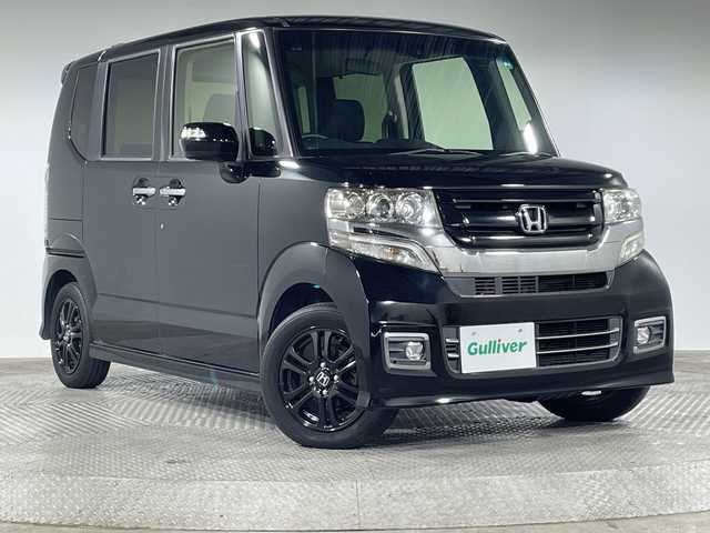 ホンダ Ｎ ＢＯＸ カスタム SSブラックSパッケージ 神奈川県 2016(平28)年 7.5万km クリスタルブラックパール 純正7型メモリー（ワンセグ/CD/AMFM/ipd/SD/USB//BTA/VTRAUX)/バックカメラ/ビルトインETC/あんしんパッケージ/CTBAシテイブレーキアクティブアシスト/D席グラブレール/両側電動サンシェード/前席シートヒーター/スマートキー/プッシュスタート/ECON/アイドリングストップシステム/純正14AW/純正サイド/リアスポイラー/HIDヘッドライト/オートライト/イオンクリーンエアコン/スペアキー