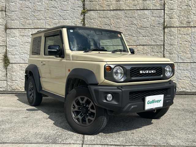 スズキ ジムニー シエラ JC 長崎県 2022(令4)年 2.2万km シフォンアイボリーメタリックブラック2トーンルーフ 社外9インチナビ/（CD/DVD/BT/フルセグ）/バックカメラ/衝突軽減システム/レーンアシスト/クルーズコントロール/シートヒーター/ステアリングスイッチ/前後ドライブレコーダー/マッドガード/オートライト/ETC/純正15インチAW