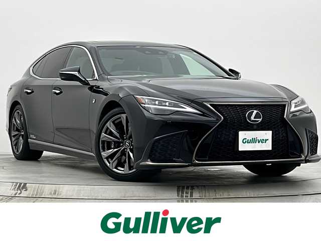 レクサス ＬＳ 500h Fスポーツ 宮城県 2020(令2)年 2.2万km ブラック 純正ナビ/・フルセグTV/・BT接続/Miracast/ムーンルーフ/ソフトクローズドア/MT付AT/運転支援装備/・ブラインドスポットモニター/・アドバンスパーク/・パノラミックビューモニター/・デジタルインナーミラー/・ヘッドアップディスプレイ/・前後コーナーセンサー/純正装備品/・ビルトインETC2.0/・20インチAW/・フロアマット/全席ハーフレザーシート/・シートヒーター