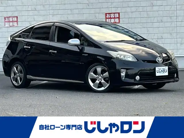 トヨタ プリウス S ツーリングセレ マイコーデ 岡山県 2013(平25)年 11.7万km ブラック (株)IDOMが運営する【じしゃロン岡山店】の自社ローン専用車両です。こちらは現金またはオートローンご利用時の価格です。 自社ローンご希望の方は別途その旨お申し付け下さい/・社外ナビゲーション/・バックカメラ/・ＥＴＣ/・レザーシート
