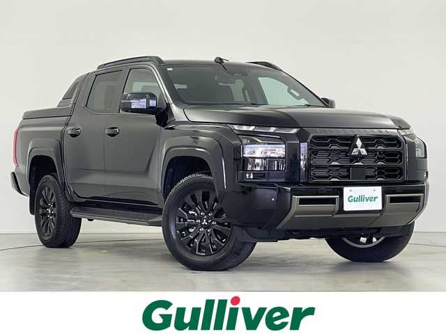 三菱 トライトン GSR 岐阜県 2025(令7)年 0.3万km ダイヤモンドブラックマイカ 純正9インチナビ/・フルセグ/BT/マルチアラウンドビューモニター/レザーシート/・シートヒーター/・パワーシート/革巻きステアリング/・ステアリングスイッチ/・ステアリングヒーター/・レーダークルーズコントロール/純正ベッドライナー/ルーフレール/衝突軽減ブレーキ/レーンキープ/ブラインドスポットモニター/後方車両検知システム/後方センサー/プッシュスタート/スマートキー/LEDヘッドライト/・フォグランプ