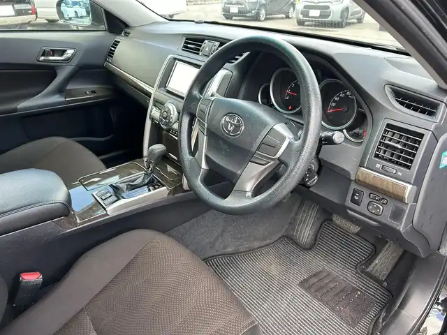 トヨタ マークＸ 250G Four 道南・函館 2015(平27)年 7万km ブラック /社外ＳＤナビ//ワンセグＴＶ//バックカメラ//寒冷地仕様//ワイパーデアイサー//スペアキー//ＥＴＣ//フロアマット//LEDヘッドライト//保証書//取扱説明書