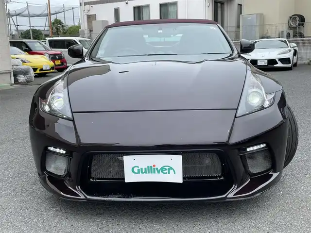 日産 フェアレディ Ｚ ロードスター バージョンST 神奈川県 2009(平21)年 3.5万km プレミアムディープマルーン 社外エアロ(F/S/R)/RAYS19インチAW/紫革シート/純正HDDナビ・地デジTV/純正CD/DVD/MSV/BT再生/バックモニター/ビルトインETC/360°ドライブレコーダー/前席パワーシート/シートヒーター/エアシート/電動オープン/HIDライト/ステアリングスイッチ/電格ミラー/パドルシフト/プッシュスタート/インテリキー×2/H22/23/24/25/26/28/30/R4/5年整備記録/保証書・取説あり