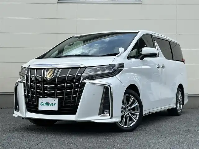 トヨタ アルファード S タイプゴールド 茨城県 2020(令2)年 3.9万km ホワイトパールクリスタルシャイン ワンオーナー/両側パワースライドドア/電動リアゲート/セーフティーセンス/・プリクラッシュセーフティー/・レーンキープアシスト/・レーダークルーズコントロール/・ロードサインアシスト/・アダプティブハイビームシステム/純正フリップダウンモニタ/純正DAナビあり（MOP）契約可能/バックモニタ/ハーフレザーシート/純正18インチAW/LEDヘッドライト/取扱説明書/保証書/スマートキー