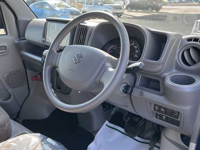 スズキ エブリイ PC 道北・旭川 2023(令5)年 0.9万km ノクターンブルーパール 4WD/ディスプレイオーディオ（BT/USB/FM/AM）/バックカメラ/ルーフシェルフ/スズキセーフティーサポート/デュエルカメラブレーキサポート/アイドリングストップ/横滑り防止装置/レーンキープアシスト/衝突被害軽減システム/電動格納ミラー/ライトレベライザー/オートライト/オートマチックハイビーム/盗難防止装置/純正ドアバイザー/保証書/取扱説明書