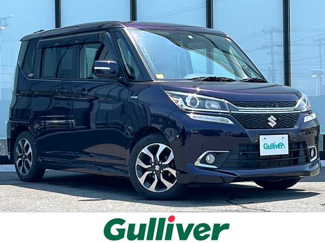 スズキ ソリオ バンディット HV MV Dカメラ ブレーキS 山形県 2018(平30)年 6.6万km ミッドナイトバイオレットメタリック デュアルカメラブレーキサポート/４WD/純正SDナビ/（AM/FM/CD/DVD/BT/TV/SD/iPOD)/TVキャンセラー/クルーズコントロール/レーンキープアシスト/両側パワースライドドア/ETC/純正フロアマット/シートヒーター/純正AW/ステアリングスイッチ/LEDランプ/フォグランプ