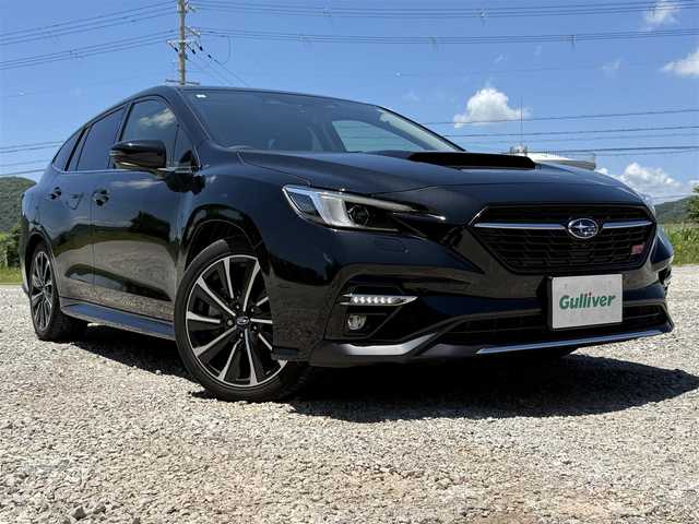 スバル レヴォーグ 1．8STIスポーツ EX 兵庫県 2021(令3)年 2.2万km クリスタルブラックシリカ ワンオーナー/本革シート＆パワーシート＆シートヒーター/メーカーナビ/フルセグTV/バック＆サイドモニター/ETC/パワーバックドア/アイサイトX/レーダークルーズ/レーンキープアシスト