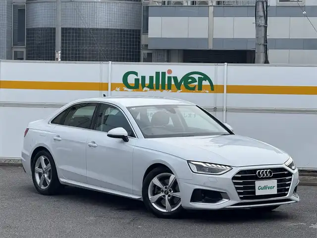 アウディ Ａ４ 35TDI アドバンスド 愛知県 2022(令4)年 2.1万km グレイシアホワイトメタリック /禁煙//正規ディーラー車//ディーラー記録簿//MMIナビ//AppleCarPlay/AndroidAuto//AM/FM/USB/BT//バーチャルコックピットプラス//全方位カメラ//純正17AW//アウディプレセンスシティ//アウディプレセンスリア//ACC//アウディアクティブレーンアシスト//アウディサイドアシスト//アウディパーキングシステム//トラフィックジャムアシスト//パーキングアシスト//ビルトインETC2.0//シートヒーター//パワーシート//革巻きステアリング//ステアリングスイッチ//パドルシフト//電動格納ウィンカーミラー//LEDオートライト//フォグランプ//アイドリングストップ//電動パーキング//横滑り防止//アンビエントライト//ISOFIX//純正ラバーマット//スマートキー//プッシュスタート//保証書//取扱説明書//スペアキー